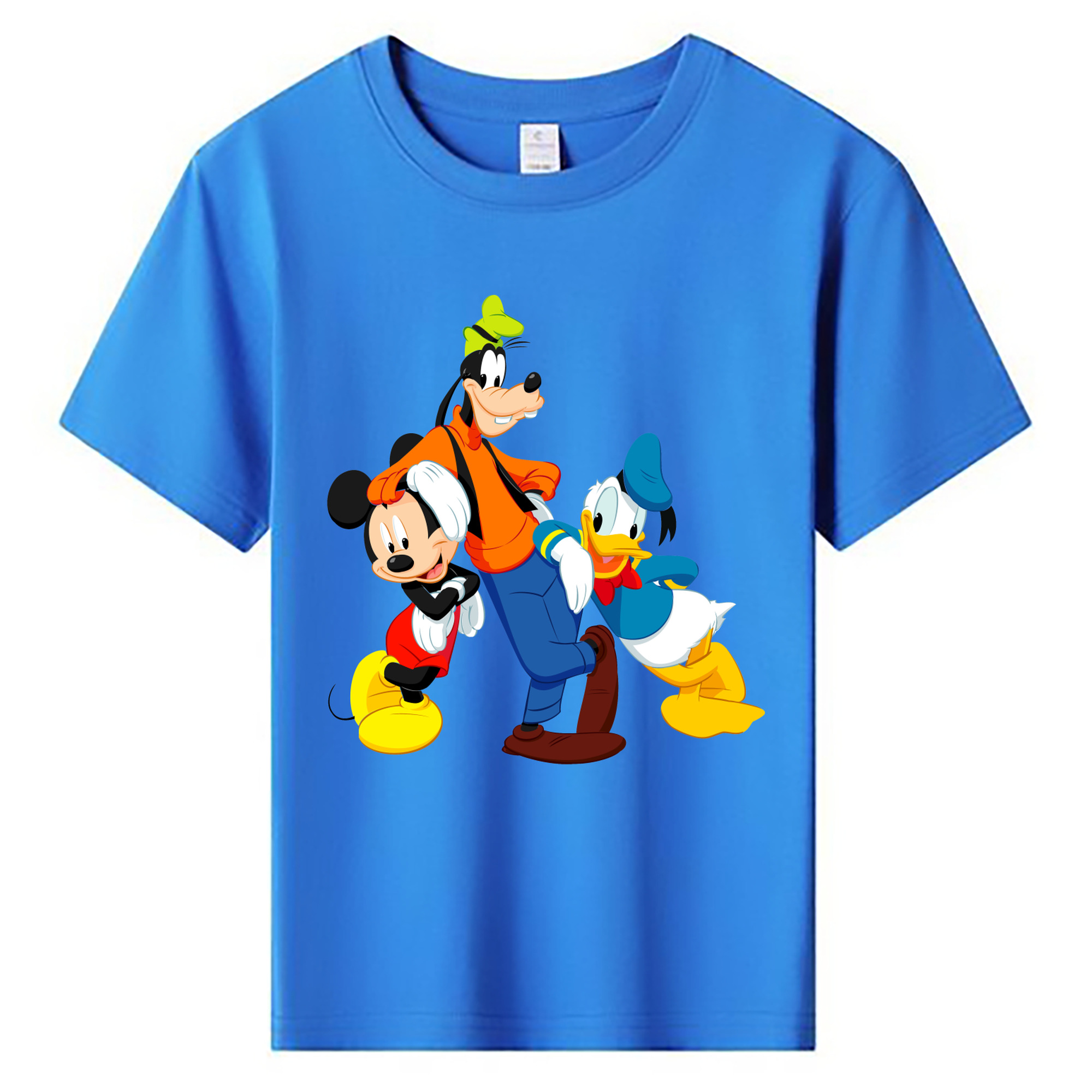 ミッキーマウス Mickey Mouse 綿100％キッズTシャツ（フロントプリント）